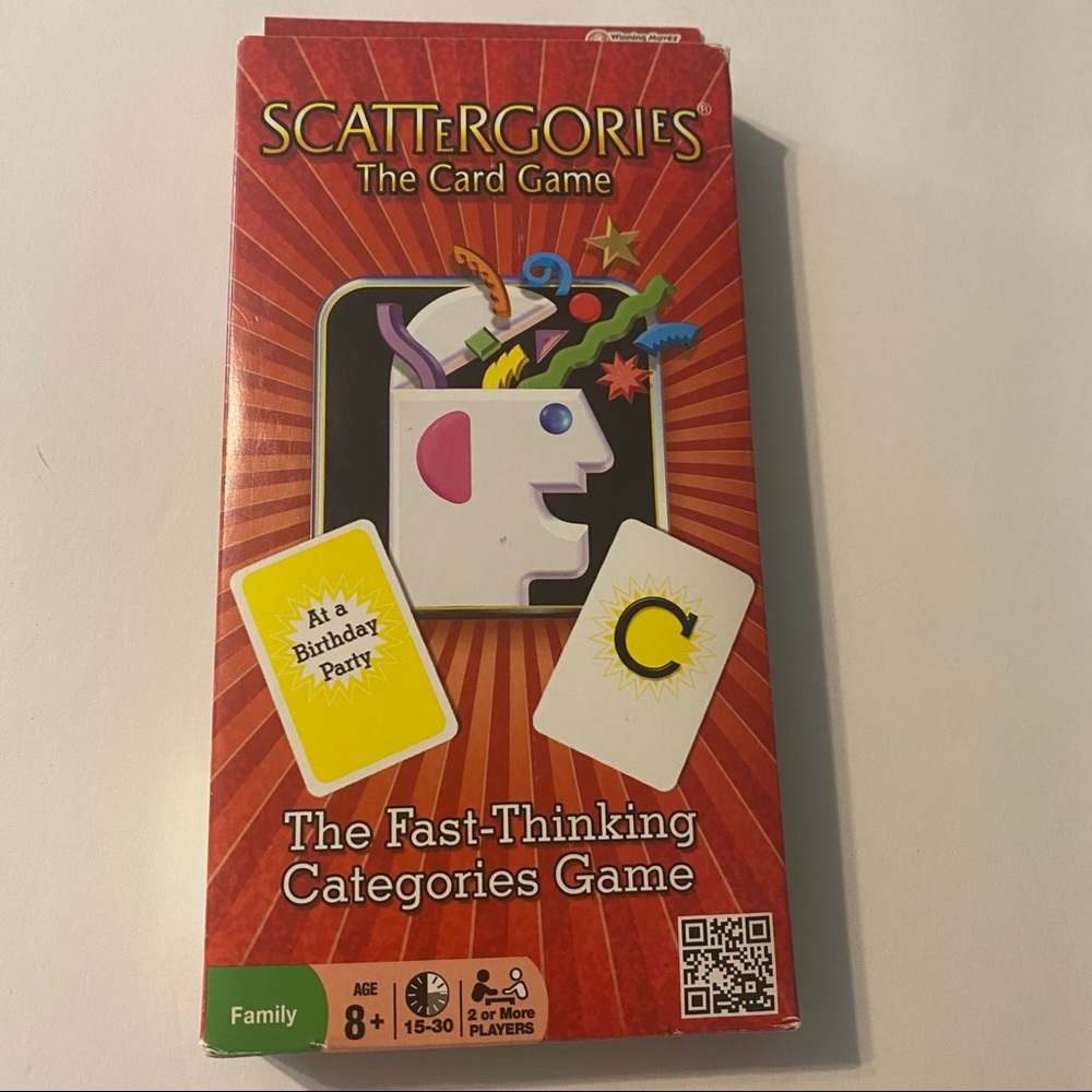 New Scattergories Card Game Hasbro Winning Moves